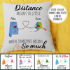 Long Distance Couple Pillow