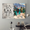 89Customized hiking couple 2 Personalized poster