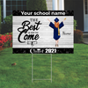 Personalized Senior The best is yet to come Yard Sign - Girl Version