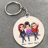 89Customized You Are The Reason I Don't Punch People At Work Personalized Keychain