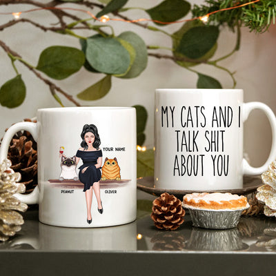 89Customized Cats Because People Are D*cks Personalized Mug