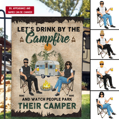 89Customized Welcome To Our Camp Camping Lovers Personalized Garden Flag