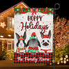 89Customized Hoppy Holiday Rabbit Christmas Personalized Garden Flag