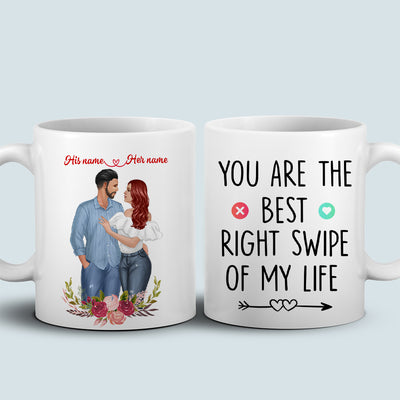 89Customized Online dating gift for lovers husband wife Couple Personalized Mug