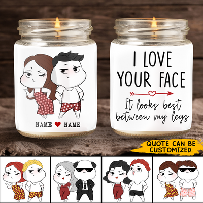 89Customized Funny and Naughty Gift for Him Gift for Her Couple Personalized Candle