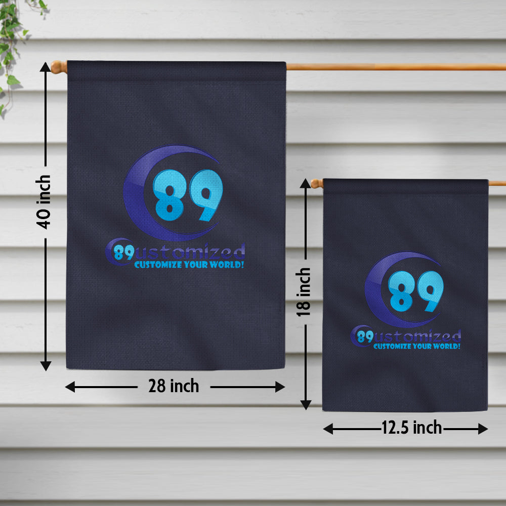 89Customized Welcome To The Pawtriotic House Personalized Garden Flag