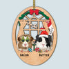 89Customized Christmas Window Guinea Pig Personalized One Sided Ornament