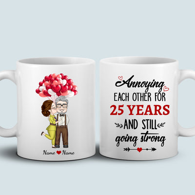 89Customized Annoying each other and still going strong personalized mug