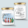 89Customized There Are Some Who Bring A Light So Great To The World That Even After They Have Gone The Light Remains Memorial Gift Personalized Candle