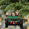 89Customized Jeep girl chibi and dogs Customized Ornament