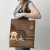 89Customized Dog lover Leather Customized Tote Bag