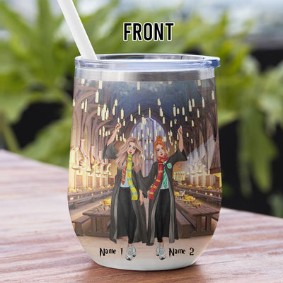 89Customized Always Sisters Great Hall Wine (No straw included) Tumbler