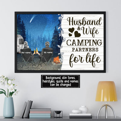 89Customized Hold your hand at 80 and go camping Customized Poster