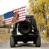 89Customized Jeep Dog Personalized Flag