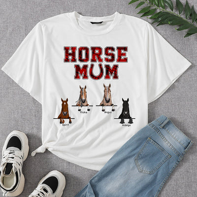 89Customized Horse Mom Personalized Shirt
