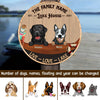 89Customized Dogs Lake House Personalized Wood Sign