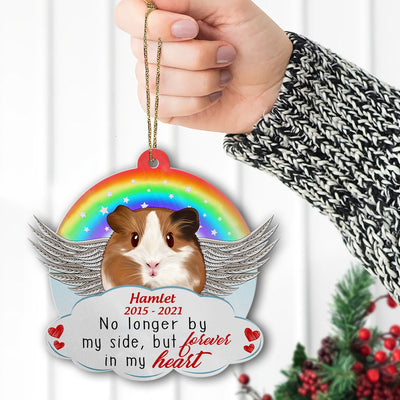 89Customized No longer by my side But forever in my heart Guinea Pig Lovers Personalized Ornament