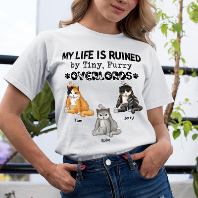 89Customized My life is ruled by tiny furry overlords Personalized Shirt