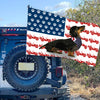89Customized Jeep Dog Personalized Flag