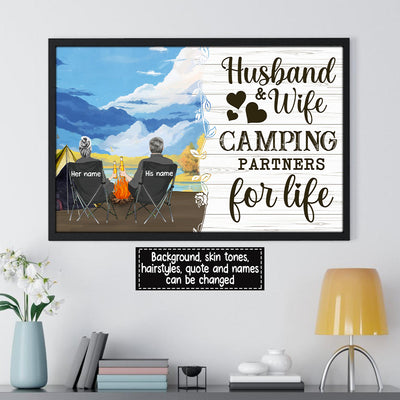 89Customized Hold your hand at 80 and go camping Customized Poster
