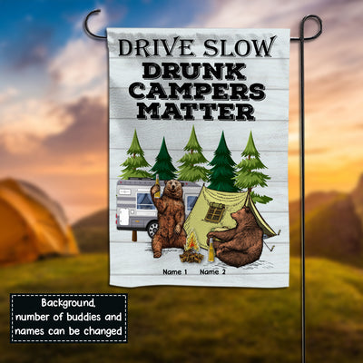 89Customized Drive slow drunk campers matter 2 Customized Flag