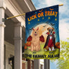 89Customized Happy Howloween Lick Or Treat Personalized Garden Flag