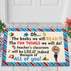 89Customized The Fun things we will do Dr. Seuss Customized Doormat