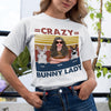 89Customized Crazy Bunny Lady Rabbit Lovers Personalized Shirt