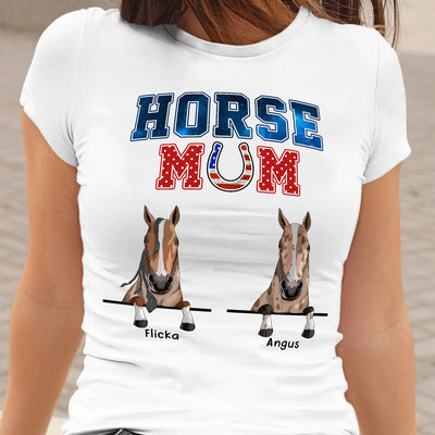 89Customized Horse Mom Personalized Shirt