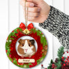 89Customized Christmas Guinea Pig Lovers Personalized One Sided Ornament