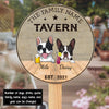 89Customized Dogs Basement Bar Personalized Wood Sign