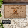 89Customized welcome to dog's house doormat