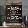 89Customized American Whiskey Room Customized Pallet Sign