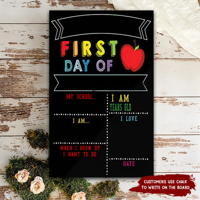 89Customized Firts day of school personalized pallet sign