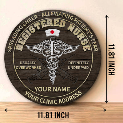 89Customized Personalized Registered Nurse Wood Sign