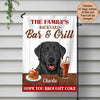 89Customized Backyard Bar & Grill Dogs Personalized Flag 2
