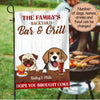 89Customized Backyard Bar & Grill Dogs Personalized Flag 2