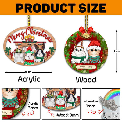 89Customized Guinea Pig Lovers Wood Slice Personalized Ornament