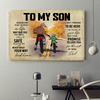 89Customized Dad And Son Motocross Personalized Personalized Poster