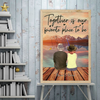 89Customized Fishing Couple Vertical Poster 2